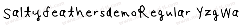 SaltyfeathersdemoRegular YzgWa字体转换